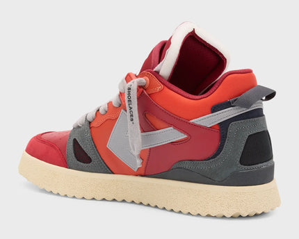 Men's Off White Men Mid -Top Sponge Sneaker In Orange