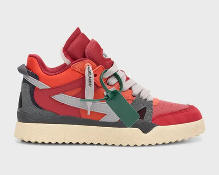Men's Off White Men Mid -Top Sponge Sneaker In Orange