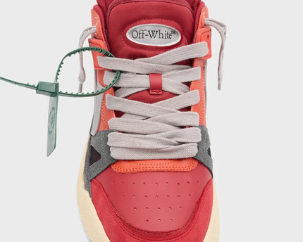 Men's Off White Men Mid -Top Sponge Sneaker In Orange