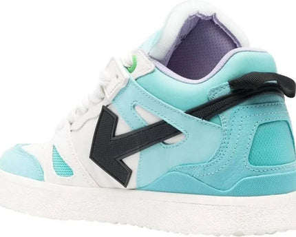 Men's Off White Men Mid -Top Sponge Sneaker In Turquoise Black