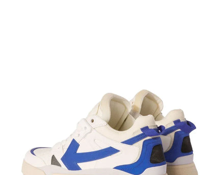 Men's Off White Men Mid -Top Sponge Sneaker In White And Blue