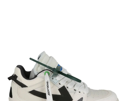Men's Off White Men Mid -Top Sponge Sneaker In White Black