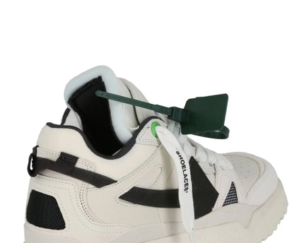 Men's Off White Men Mid -Top Sponge Sneaker In White Black