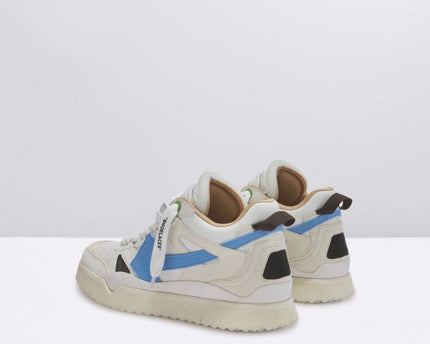 Men's Off White Men Mid -Top Sponge Sneaker In White Light Blue