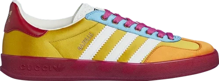 Men's Adidas x Gucci Gazelle Yellow White Red Shoes