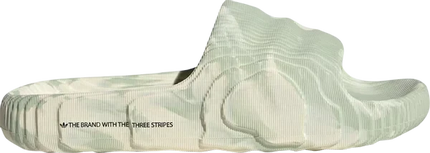 Men's Adilette Slide Cream White Linen Green