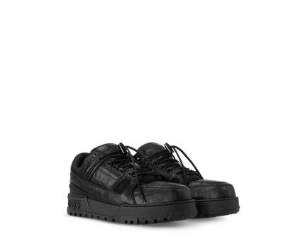 Men's Louis Vuitton LV Maxi Trainers Black Shoes