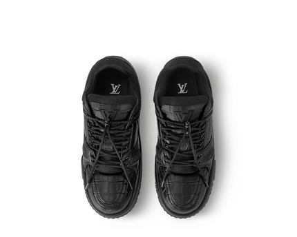 Men's Louis Vuitton LV Maxi Trainers Black Shoes