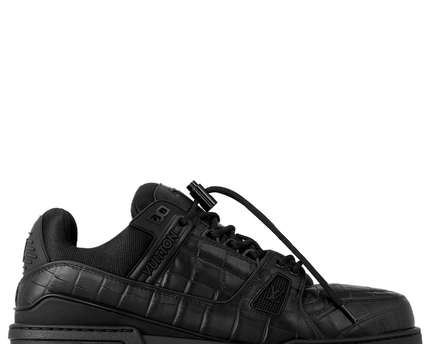 Men's Louis Vuitton LV Maxi Trainers Black Shoes