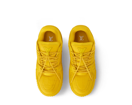 Men's Louis Vuitton LV Maxi Trainers Yellow Shoes