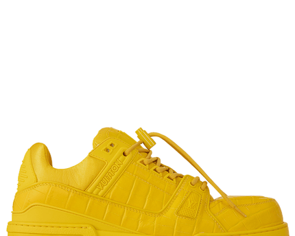 Men's Louis Vuitton LV Maxi Trainers Yellow Shoes