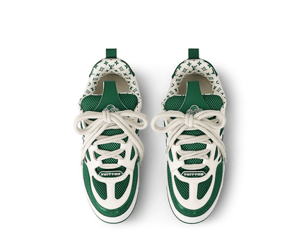 Men's Louis Vuitton LV Skate Trainers Green Shoes