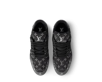 Men's Louis Vuitton LV Trainers Black Shoes