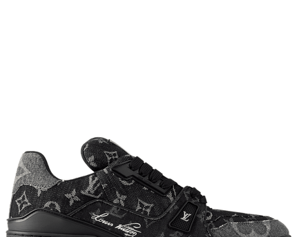 Men's Louis Vuitton LV Trainers Black Shoes