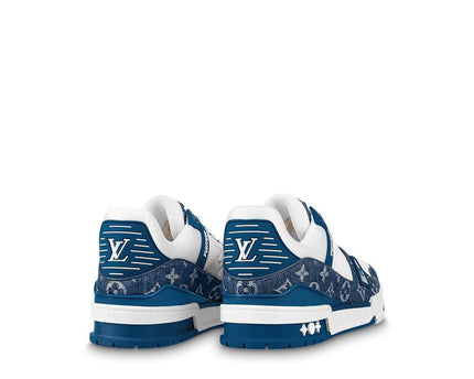 Men's Louis Vuitton LV Trainers Blue Shoes
