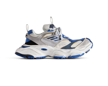 Men's Cargo Sneaker In Grey White Blue