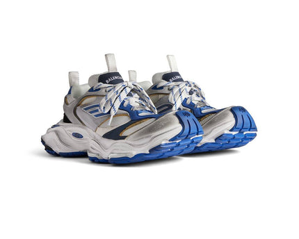 Men's Cargo Sneaker In Grey White Blue