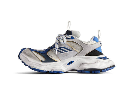 Men's Cargo Sneaker In Grey White Blue