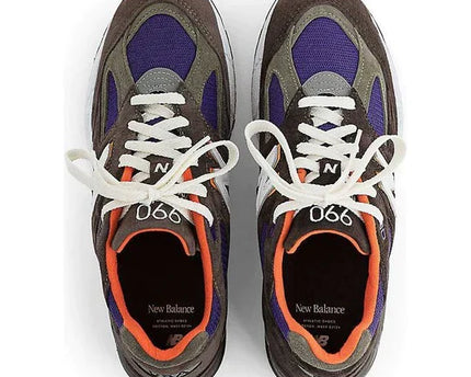 Men's New Balance 990v2 Brown Purple Shoes