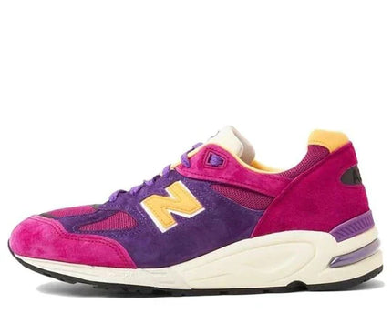 Men's New Balance Teddy Santis x 990v2 Purple Yellow Shoes