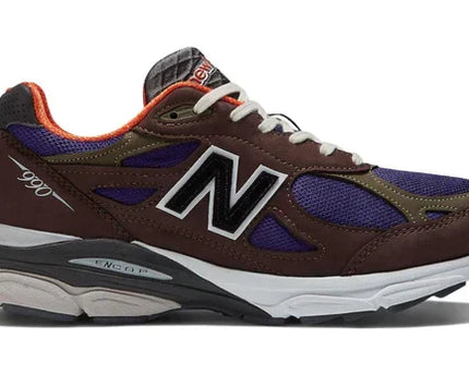 Men's New Balance Teddy Santis x 990v3 Brown Purple Shoes