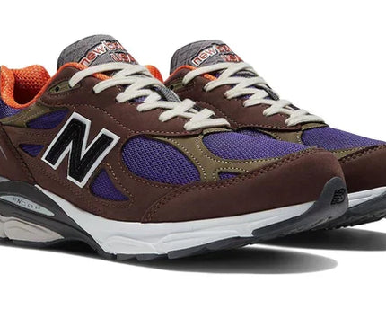 Men's New Balance Teddy Santis x 990v3 Brown Purple Shoes