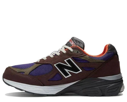 Men's New Balance Teddy Santis x 990v3 Brown Purple Shoes