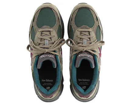 Men's New Balance Teddy Santis x 990v3 Green Purple Shoes