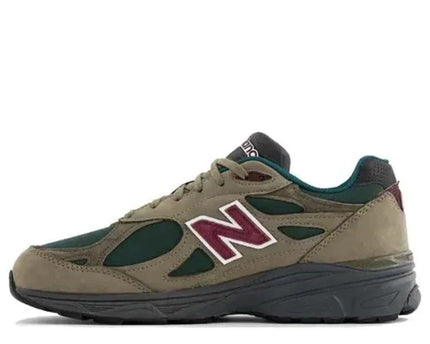 Men's New Balance Teddy Santis x 990v3 Green Purple Shoes