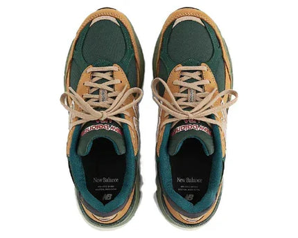 Men's New Balance Teddy Santis x 990v3 Tan Green Shoes