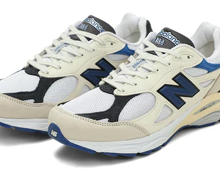 Men's New Balance Teddy Santis x 990v3 White Blue Shoes
