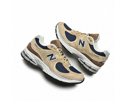 Men's New Balence 2002R Beige Navy Blue Shoes