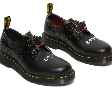 Boys Leather Oxford Black Shoes