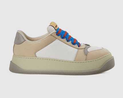Men's Gucci Screener White GG Canvas Shoes