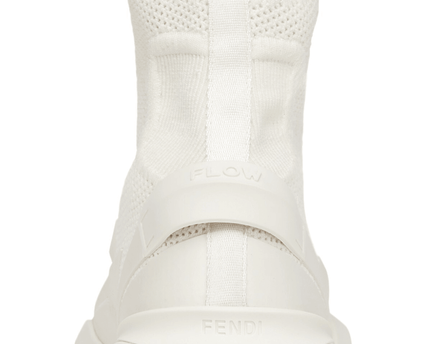 Men's Fendi Street Style Plain Sock Blanc Sneakers