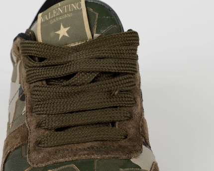 Men's Valentino Camo Rock Runners Camo Sneakers