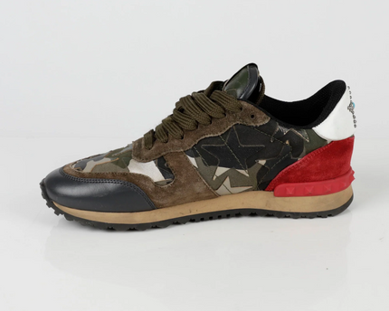 Men's Valentino Camo Rock Runners Camo Sneakers