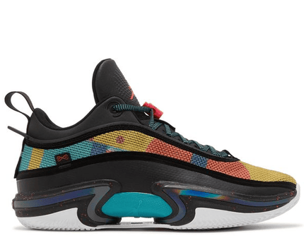 Men's Air Jordan 36 Black Multi-Color Shoes