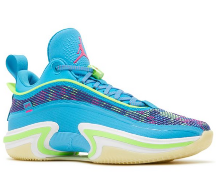 Men's Air Jordan 36 x Luka Doncic Low 'Laser Blue' Shoes