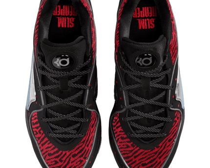 Men's Nike KD 16 Black And Metallic Silver Shoes