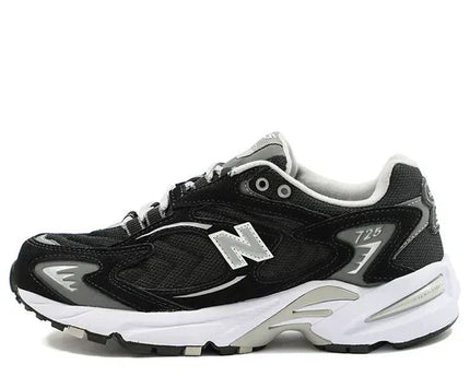 Men's New Balance 725 Black Metallic Silver Shoes