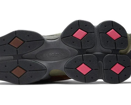Men's New Balance 9060 Burgundy Pink Shoes