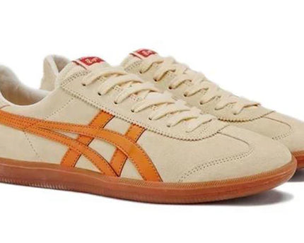 Men's Onitsuka Tiger Tokuten Cream Orange Gum Shoes