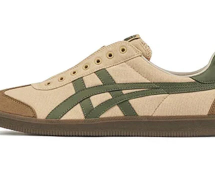 Men's Onitsuka Tiger Tokuten Slip-on 'Beige Brown Green' Shoes