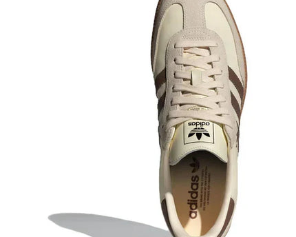 Men's Adidas Samba Beige Tan Shoes