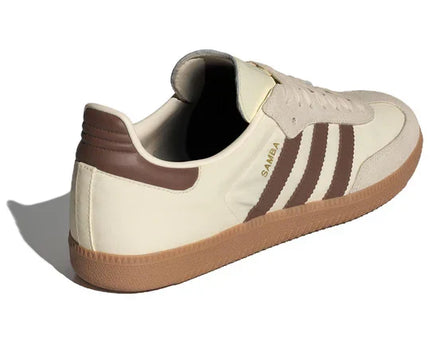 Men's Adidas Samba Beige Tan Shoes