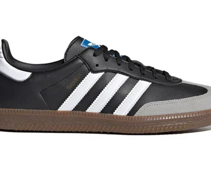Men's Adidas Samba Black White Brown Shoes