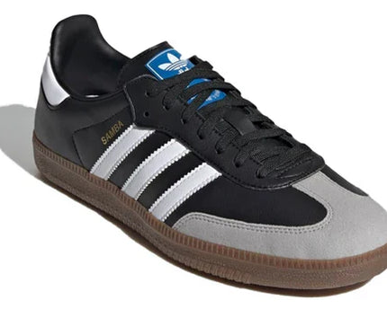 Men's Adidas Samba Black White Brown Shoes