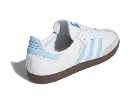 Men's Adidas Samba Cloud White Light Blue Shoes