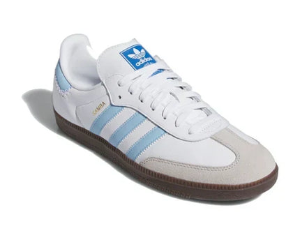 Men's Adidas Samba Cloud White Light Blue Shoes